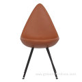 Modern designer Leather dining chair drop chair